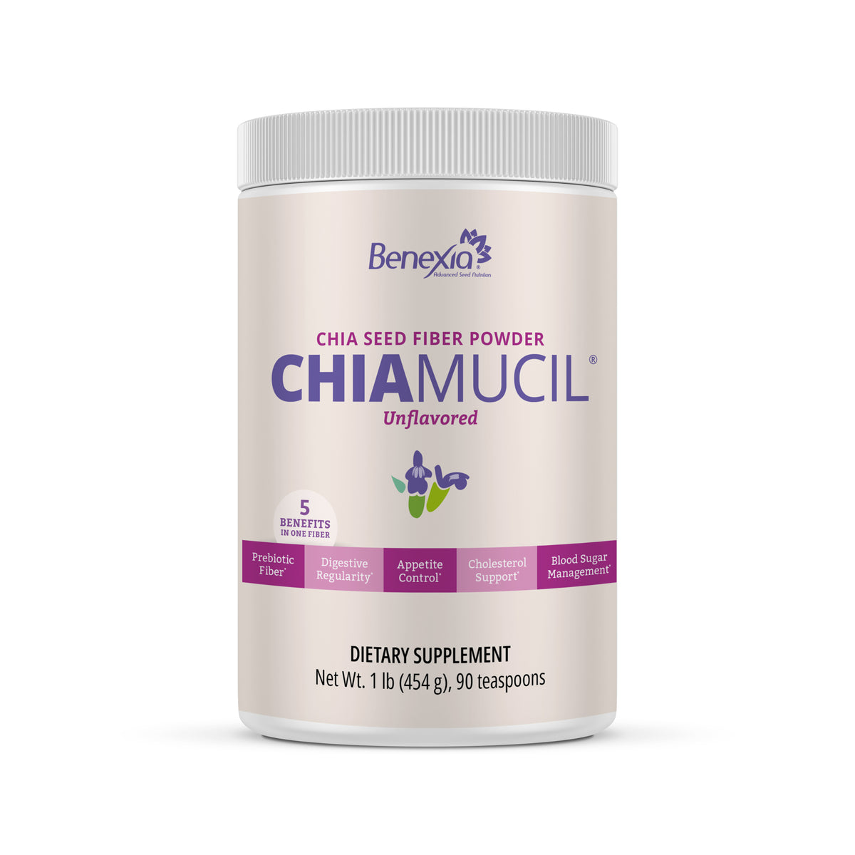 ChiaMucil Unflavored, 454 g container
